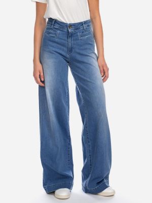 Jeans Blauw-Lacy Vanu Trousers (Gots Organic)