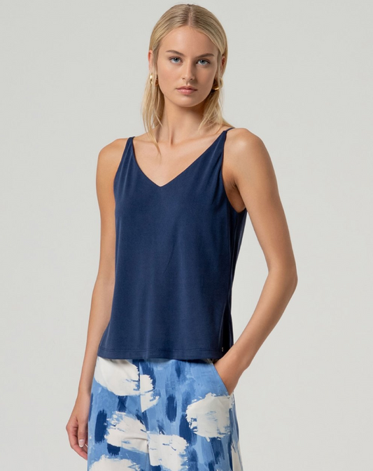 Top Blauw-Bamo Top