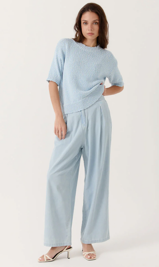 Top Blauw-Pull Sylviane
