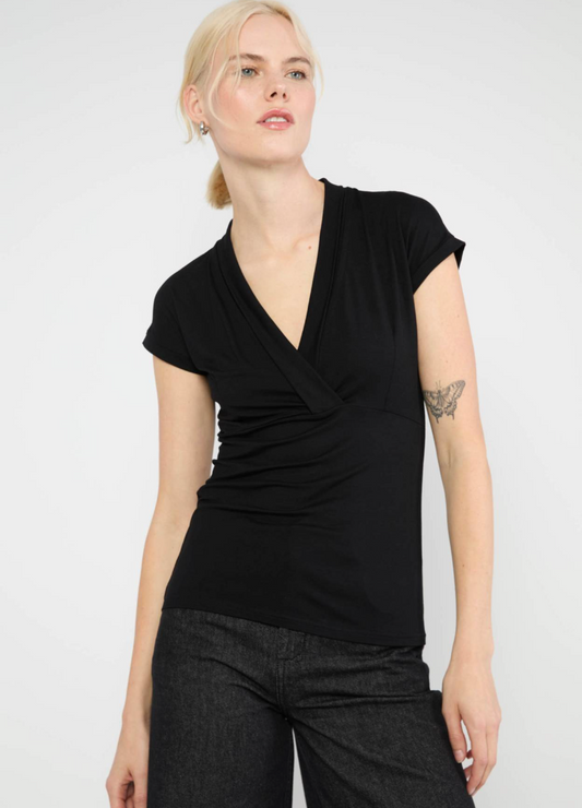 Top Zwart-Mon Cher Cache Top