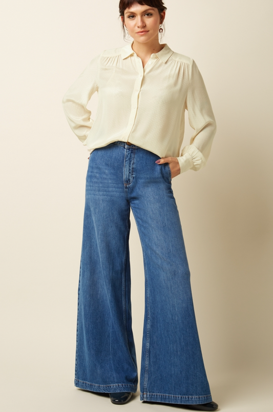 Jeans Wijd-Peppa Stone Pants
