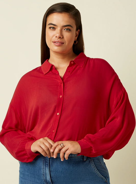 Bloes Rood-Fee Capo Blouse