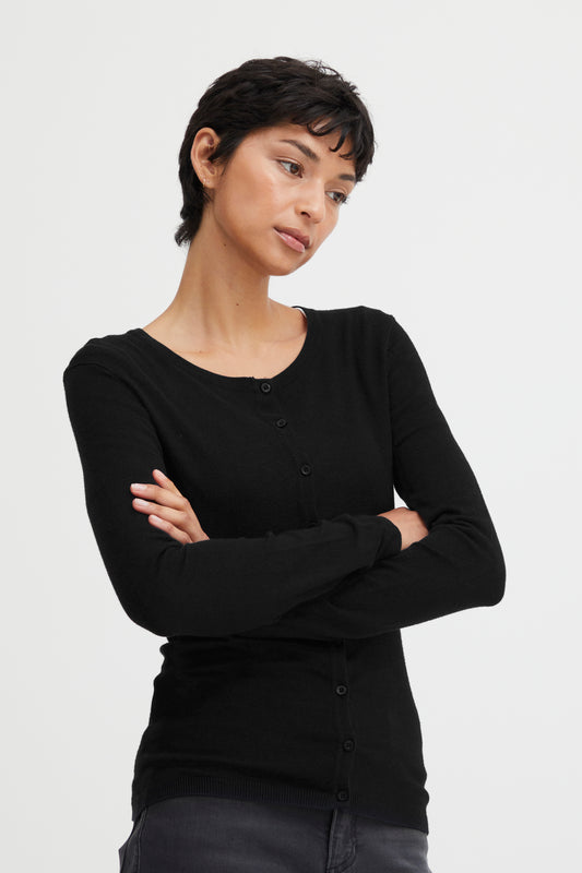 Vest Zwart-Mafa Cardigan (EcoVero)