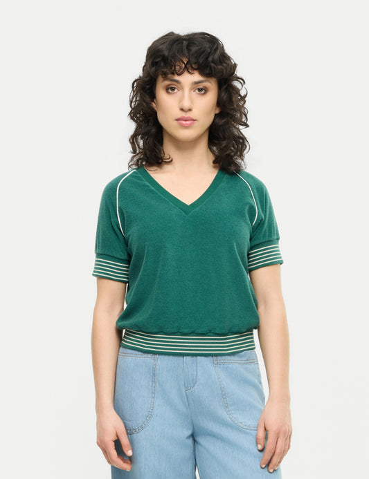 Top Groen-Roll Call Shirt (Gots Organic)